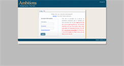 Desktop Screenshot of my.ambitions.org